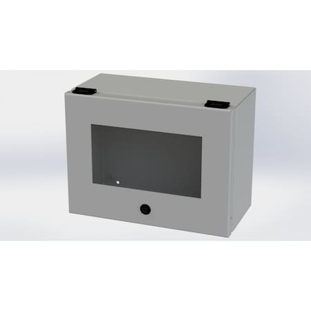 Saginaw Control & Engineering 1/4 Turn Latch Electrical Enclosures, 9 in H, 6 in D, 12 in W, NEMA 3R, 4, 12, 13, Carbon Steel SCE-L9126ELJW